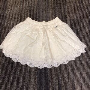 Abercrombie & Fitch Cream Lace Mini-Skirt Size S